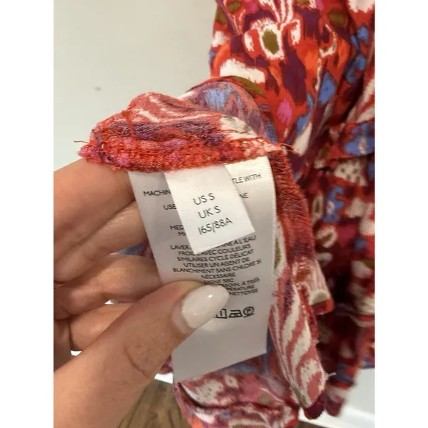 Anthropologie Robin Tiered Fresh Floral Floral Dress Size Small 1790 - Image 7