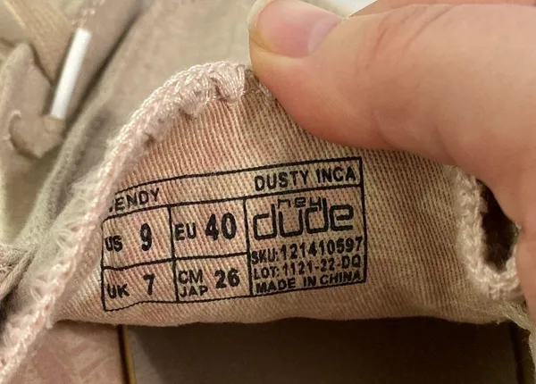 Hey Dude Wendy slip on canvas shoes with embroidery in Dusty Inca size 9 - Image 11