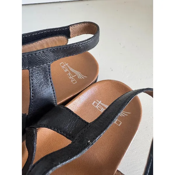 Dansko Jolene Black Gladiator Sandals Size‎ 39 (8.5-9) - Image 4