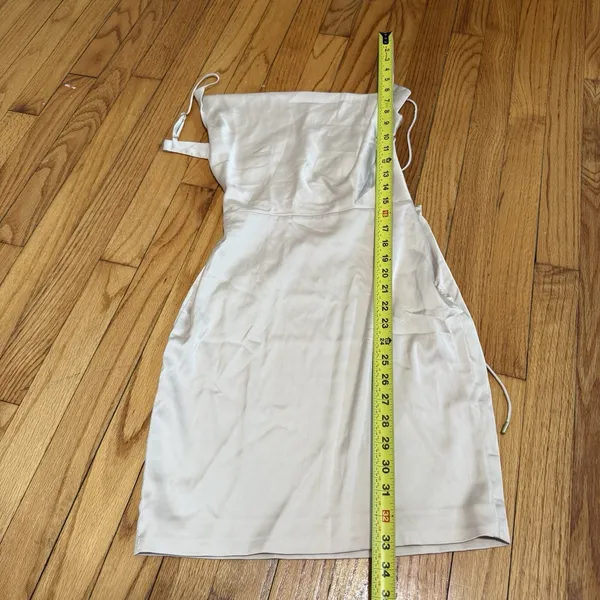 Meshki NWT Zoey Cowl Neck‎ Strappy Back Mini Dress Champagne Size XS - Image 6