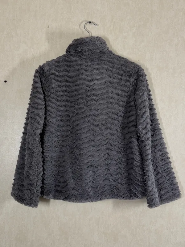 Patagonia Women’s Pelage Jacket Soft Curly Fleece in Nickel Gray S - Image 4