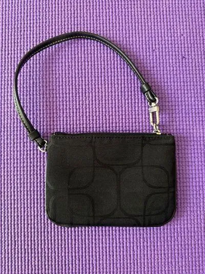 EXPRESS Logo Wristlet - Black Canvas - Image 10
