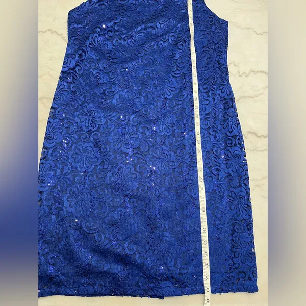 NWOT Cachet Royal Blue Lace Ensemble‎ Size XL - Image 6