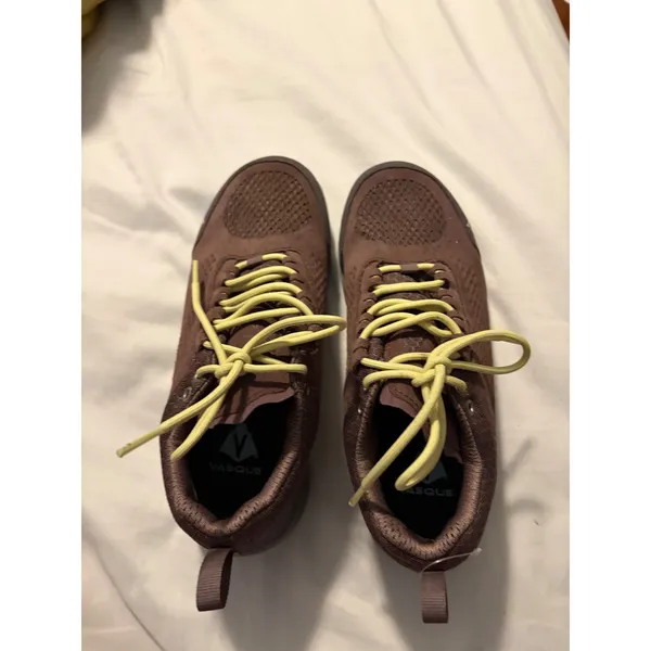 Vasque Satoru Trail LT Low‎ Hiking Shoes Brown Yellow Vibram Gorpcore Womens 7.5 - Image 2