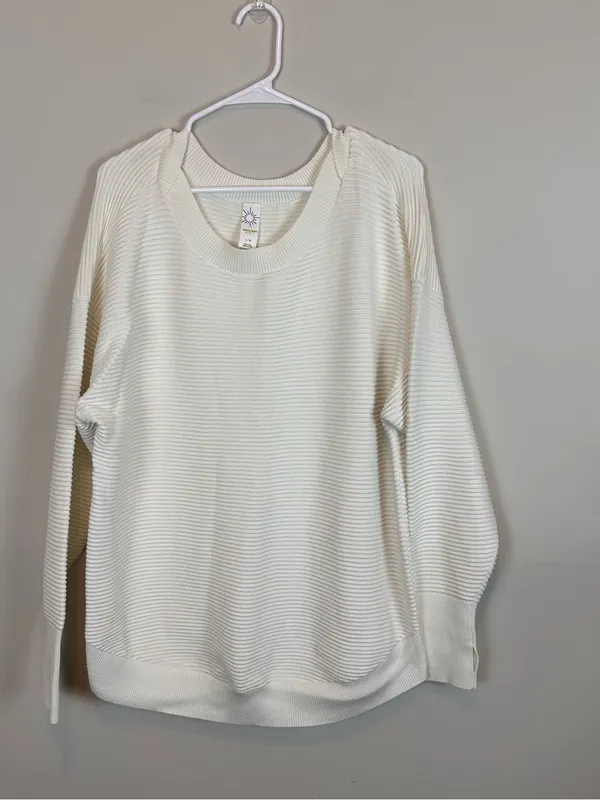 OFFLINE by Aerie Home Stretch Off The Shoulder Sweater Size Large - Image 2