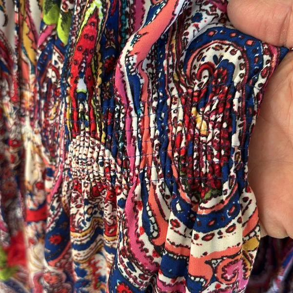 NWT Boston Proper Paisley Floral Bell Sleeve Peasant Dress Size 8 - Image 8