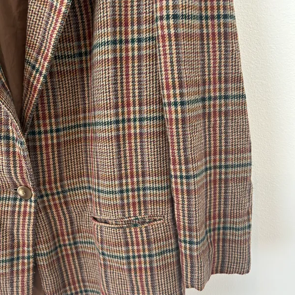 Sag Harbor Vintage Plaid Blazer - Image 3