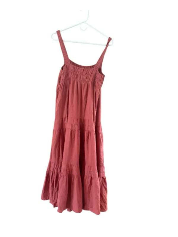 Women's J.Crew Pink Tiered Maxi Dress Size XS - Image 7