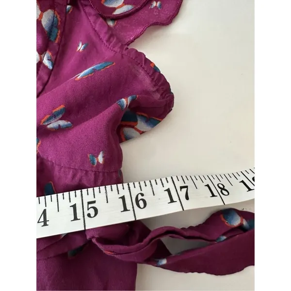 Free People Pretty Dayz Butterfly Wrap Crop Top Boho NWOT XL - Image 9