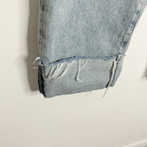 7 For‎ All Mankind Logan Frost Stovepipe Jean High Rise Size 32 Minimalist - Image 9