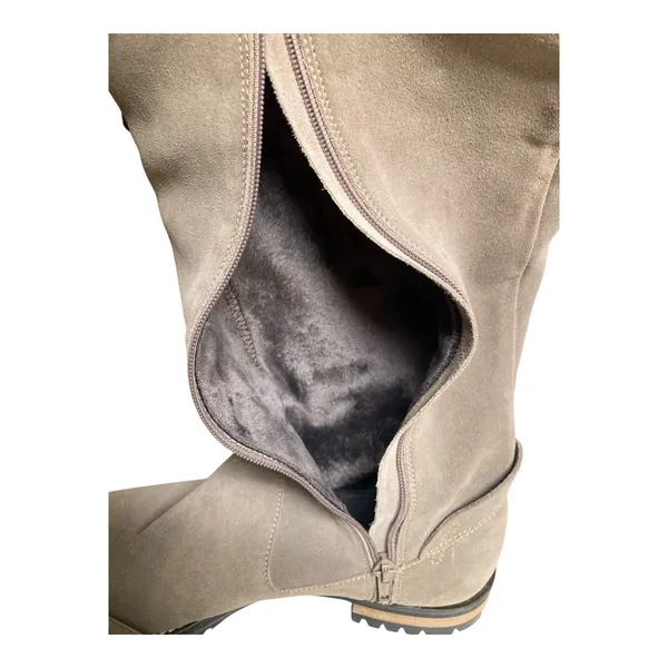Fabianelli Premium Italian Suede Over-The-Knee Taupe Boots Women's Size 9/9.5 - Image 5