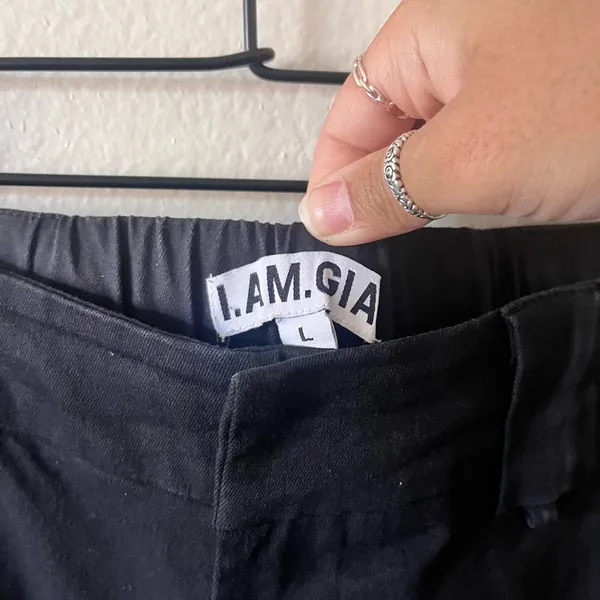 I.AM.GIA Womens L Black Parachute Jogger Pants Street Gorpcore Cargo - Image 3