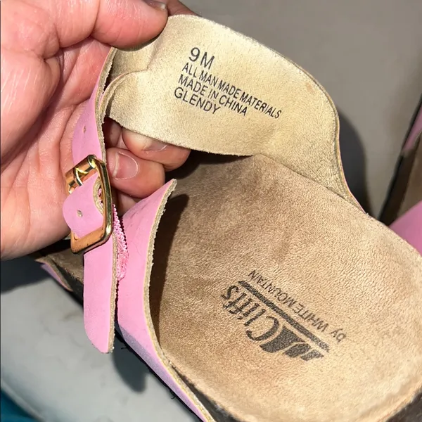 Cliffs by WHITE MOUNTAIN Pink Double Buckle Sandals Size 9M‎ - Image 9
