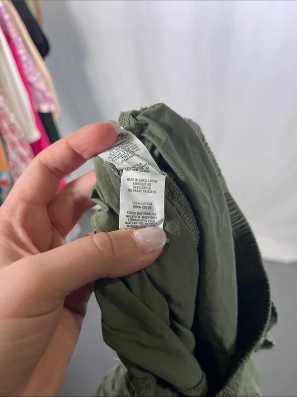 Aerie Womens High Waisted Baggy Cargo Pant Green Xs - Image 5