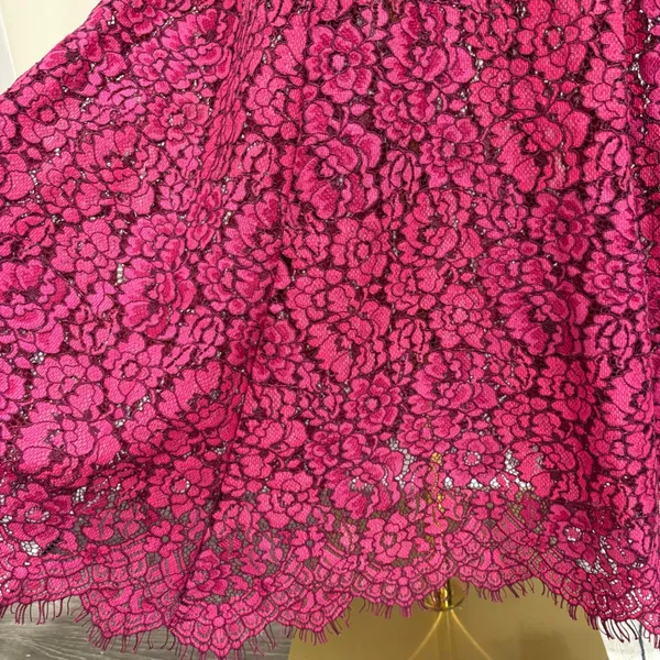 NBD Brielle Lace Midi Dress Raspberry Magenta Pink V-Neck Revolve Cocktail Small - Image 7