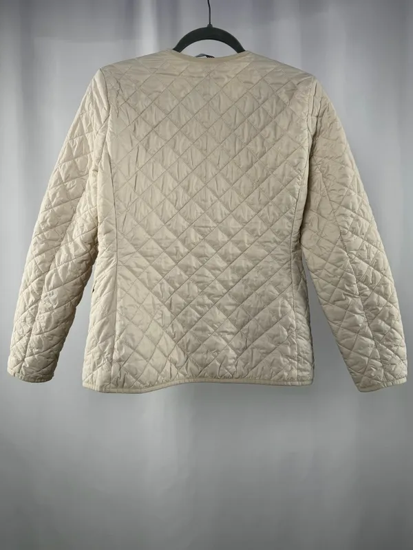 J. Crew Quilted Lightweight Lady Jacket‎ in Cream Size 4 - Image 5