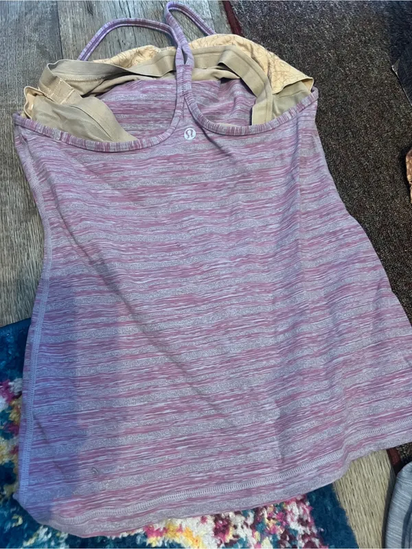 Lululemon power y muted muave stripe galore - Image 8