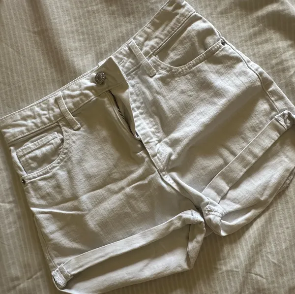 TNA White Shorts Aritzia Denim - Image 7