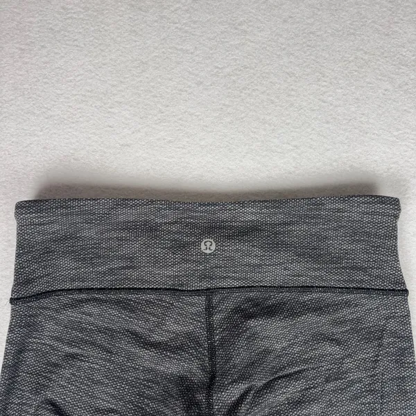 Lululemon Wunder Under Pant Women's 6 Coco Pique Black Low Rise Athleisure Yoga - Image 3