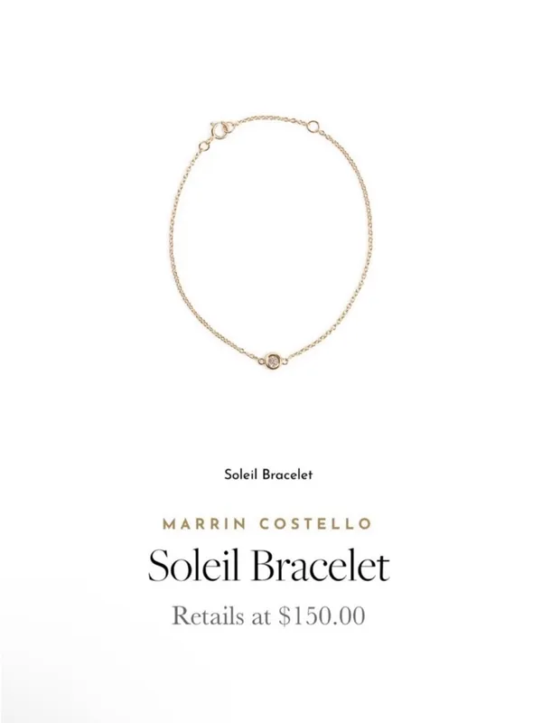 Revolve x MARRIN COSTELLO Soleil Bracelet White Topaz, Sterling Silver/ 14k Gold - Image 12
