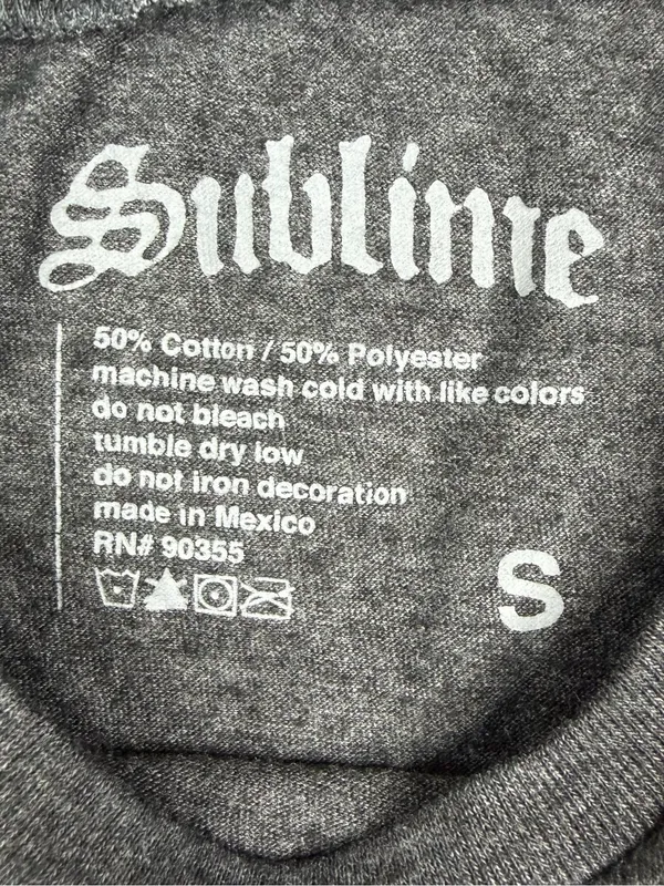Sublime Sun Logo T Shirt Womens S Gray Long Beach CA Band Tee Boxy Grunge - Image 4