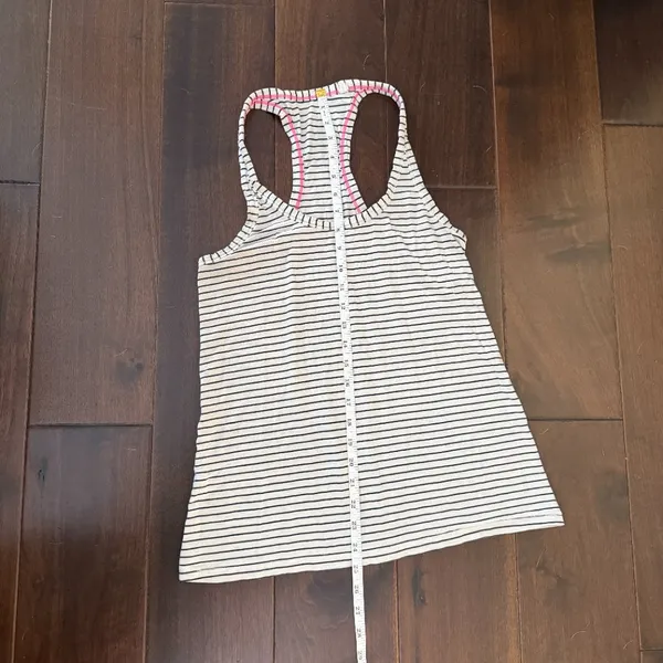 LULULEMON Modern Racerback Parallel Stripe Workout Tank Top Size 6 - Image 8