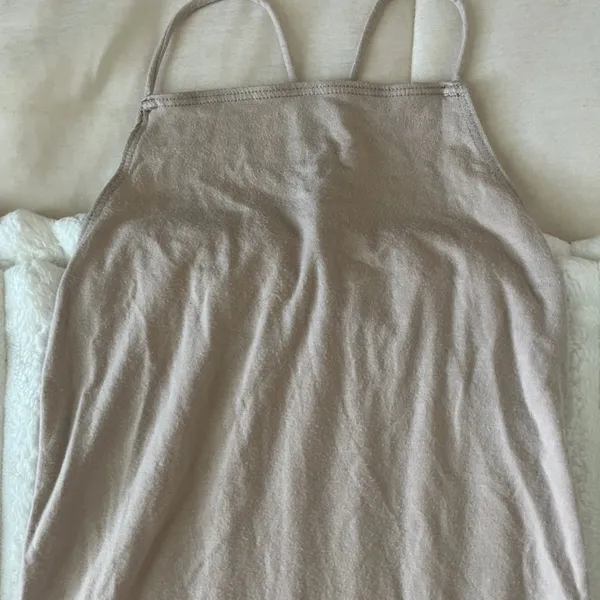 Reformation Beige Sleeveless Bodysuit - Image 2