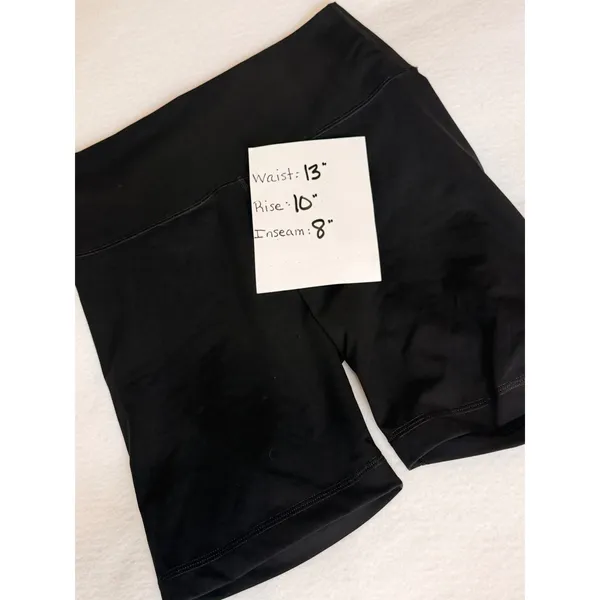 Everlane Perform Bike Shorts Womens M Black High Rise Compression - Image 7