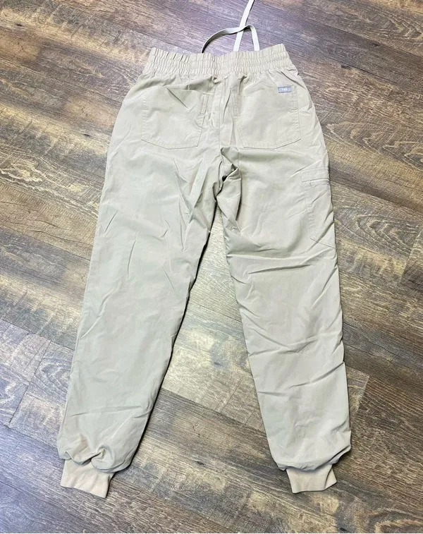 FIGS Zamora Fionlite Jogger Scrub Pants Women XS Light Oak Mesh Lined - Image 9