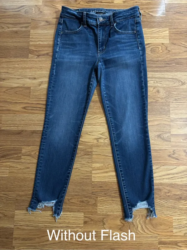 American Eagle High Rise Jegging Crop Jeans Women’s Size 6 Regular Raw Hem READ - Image 2
