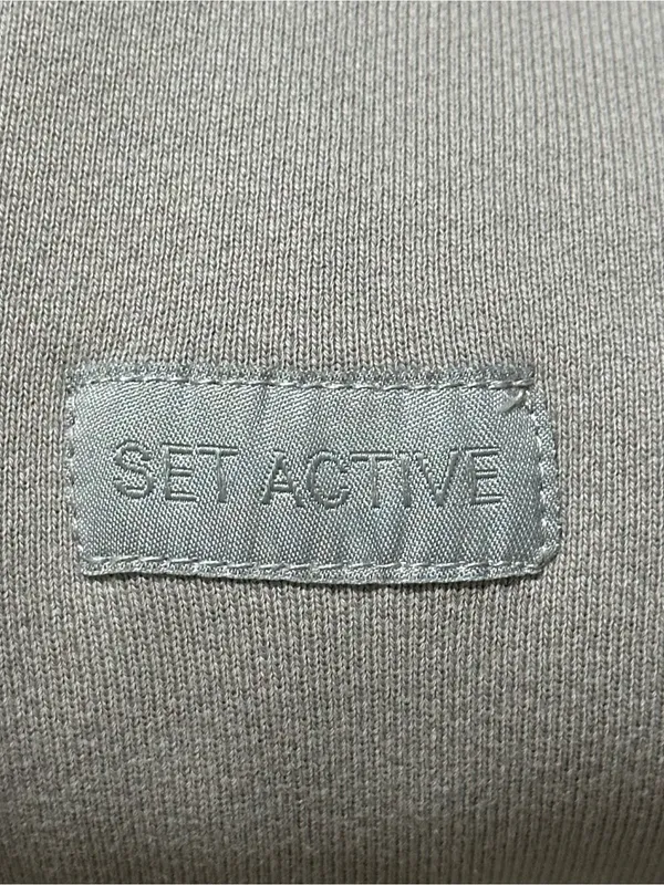 SET Active Women's Size L Beige Tan Heavy Weight Sweatpants Joggers - Image 4