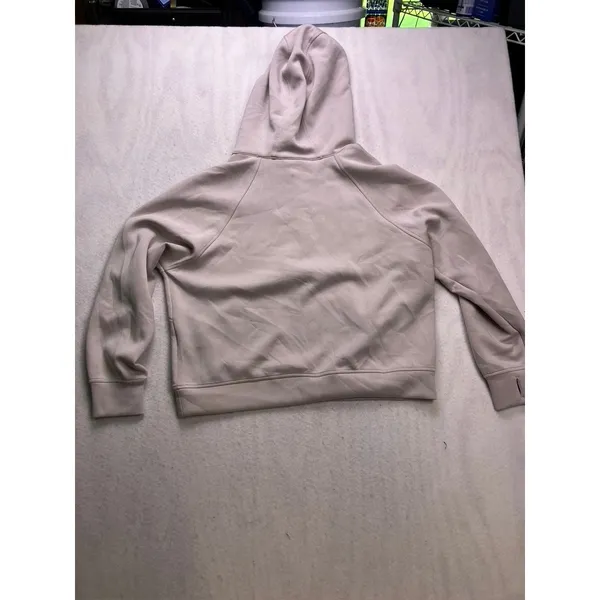 Rae Mode Hoodie Women M Beige‎ 1/4 Zip Scuba Pullover Soft Luxury - Image 11