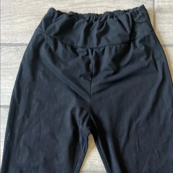 Black Flared Leggings - Image 5