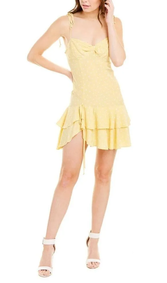 For Love & Lemons Limoncello Ruffled Mini Dress - Image 2