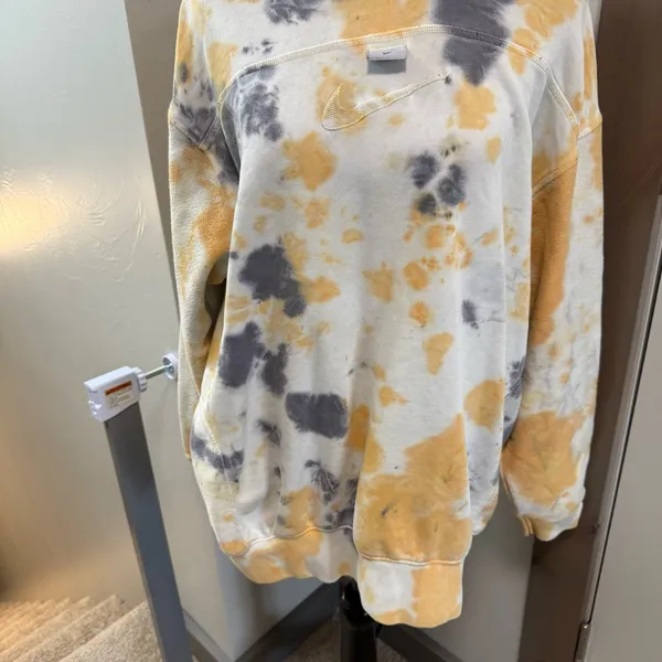 Nike NSW Tie Dye Acid Wash Pullover Hoodie Sweatshirt Women's M Loose Fit DO6213 - Image 6