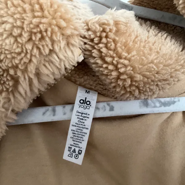 Alo Yoga Foxy Sherpa Jacket Camel M - Image 3