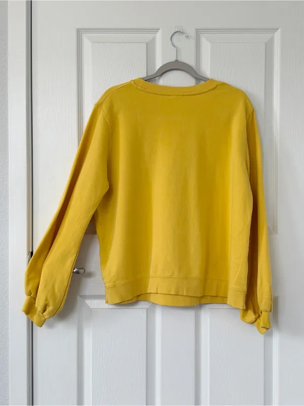 Mickey Mouse Walt Disney World Parks Crewneck Sweatshirt Bright Germany Yellow - Image 2