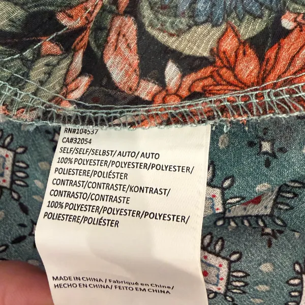 Anthropologie Tiny lovely patchwork wrap top - Image 11
