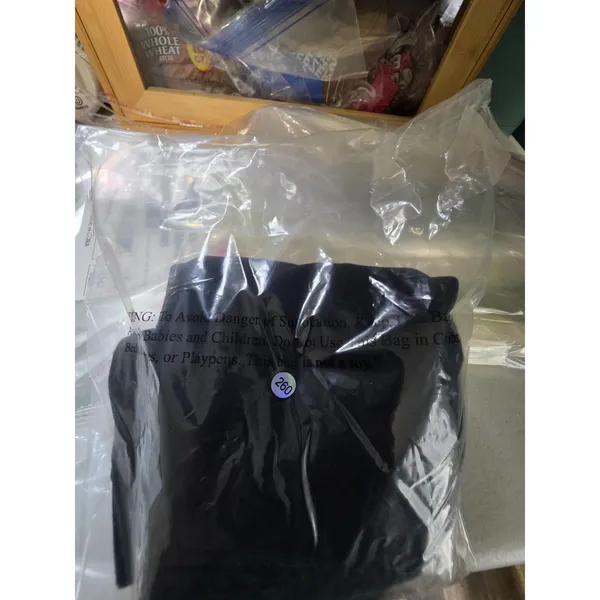 black rusched maternity shirt - Image 3