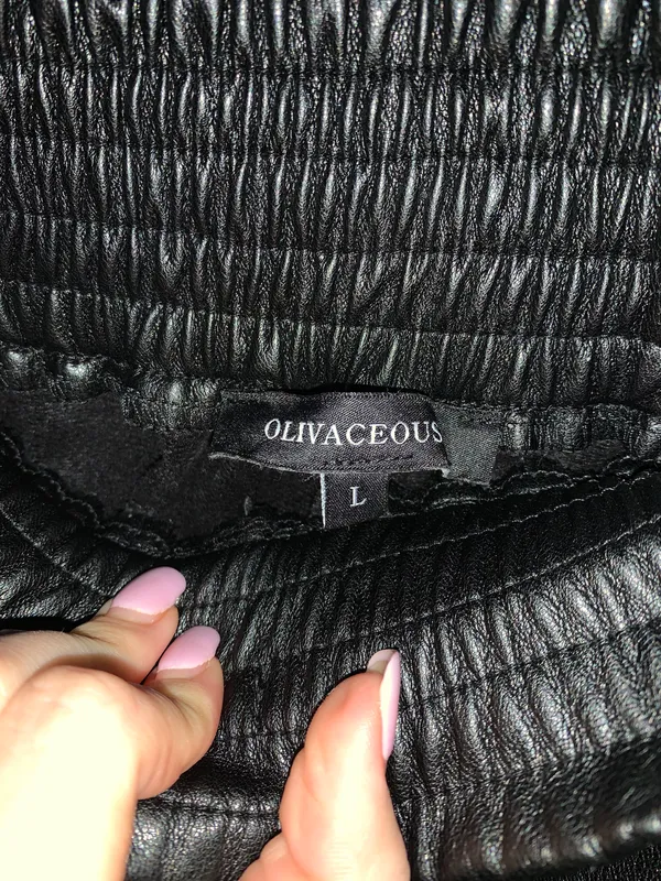 These Three Boutique Leather Shorts - Image 2
