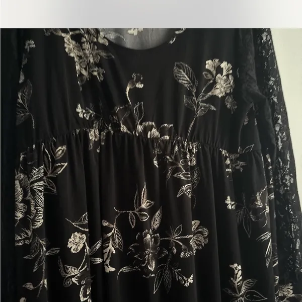 Maurices Black Floral Maternity Dress - Image 2