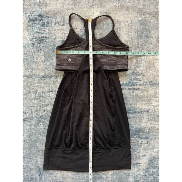 Lululemon No Limits Black / Wee Are From Space Black Cashew Tank Top Size 4 - Image 3