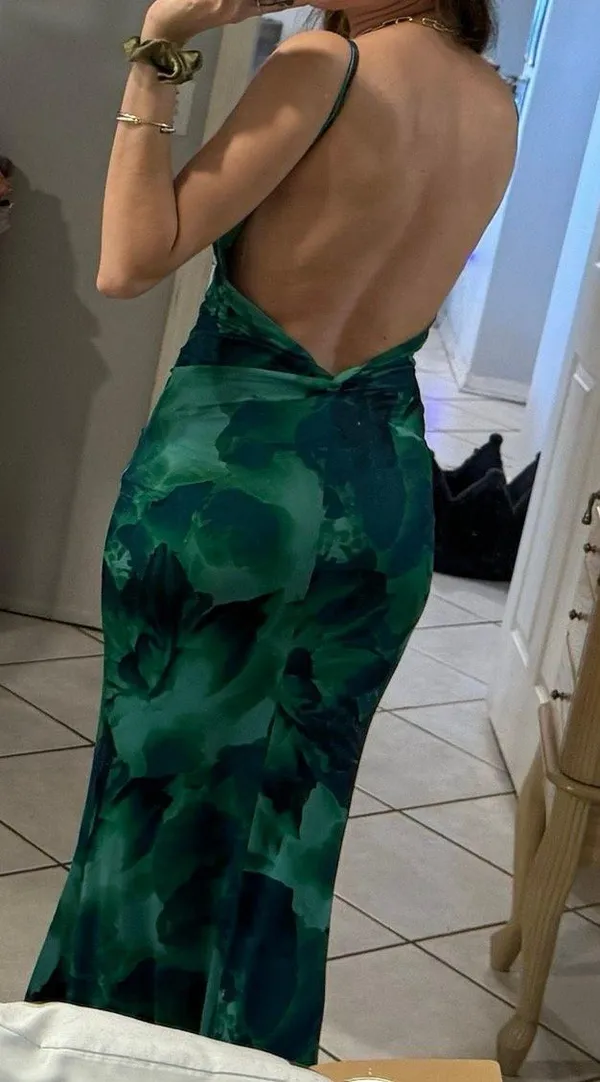 Runaway The Label Marlini Maxi Dress - Green Floral - Image 4
