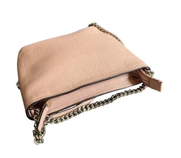 Kate Spade Polly Small Convertible Crossbody Blush Pink Leather Handbag Chain - Image 10