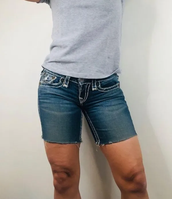 True Religion Billy Super T raw hem Shorts - Image 6