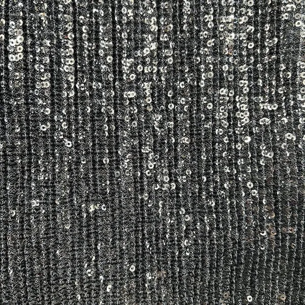 Free People Sz 10 Wild Child Sequined Mini Skirt‎ Navy Blue Cocktail Party - Image 4