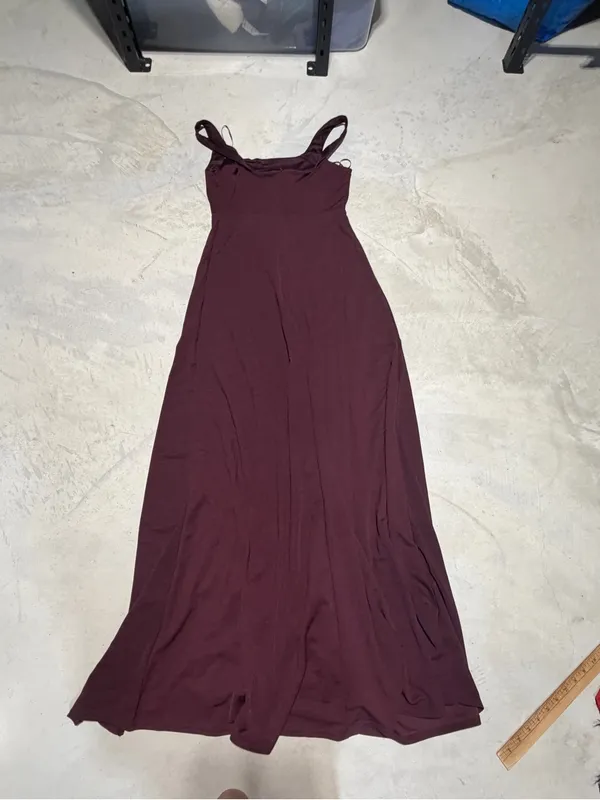 Birdy grey Alex Cabernet Sleeveless Maxi Dress bridesmaid large - Image 10