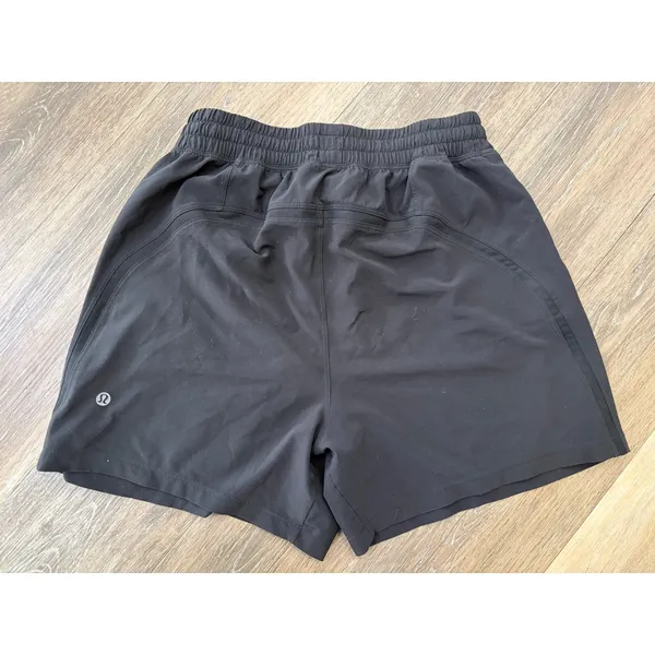 Lululemon Black Athletic Shorts Size S Small  Lightweight Running - Image 2