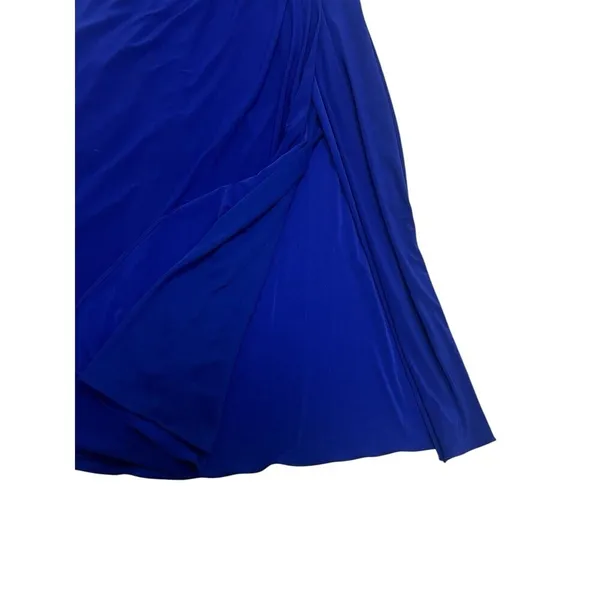 Xscape Crystal Embellished Strapless Evening Gown Prom Dress Maxi Blue Size 4 - Image 8