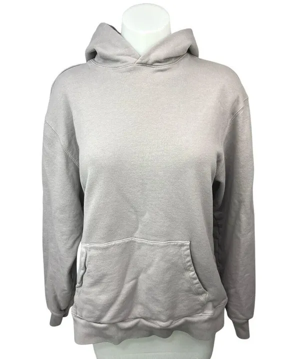 Skims Women's Gray French Terry Fleece Oversized Hoodie Hooded Sweatshirt Top XS - Image 3